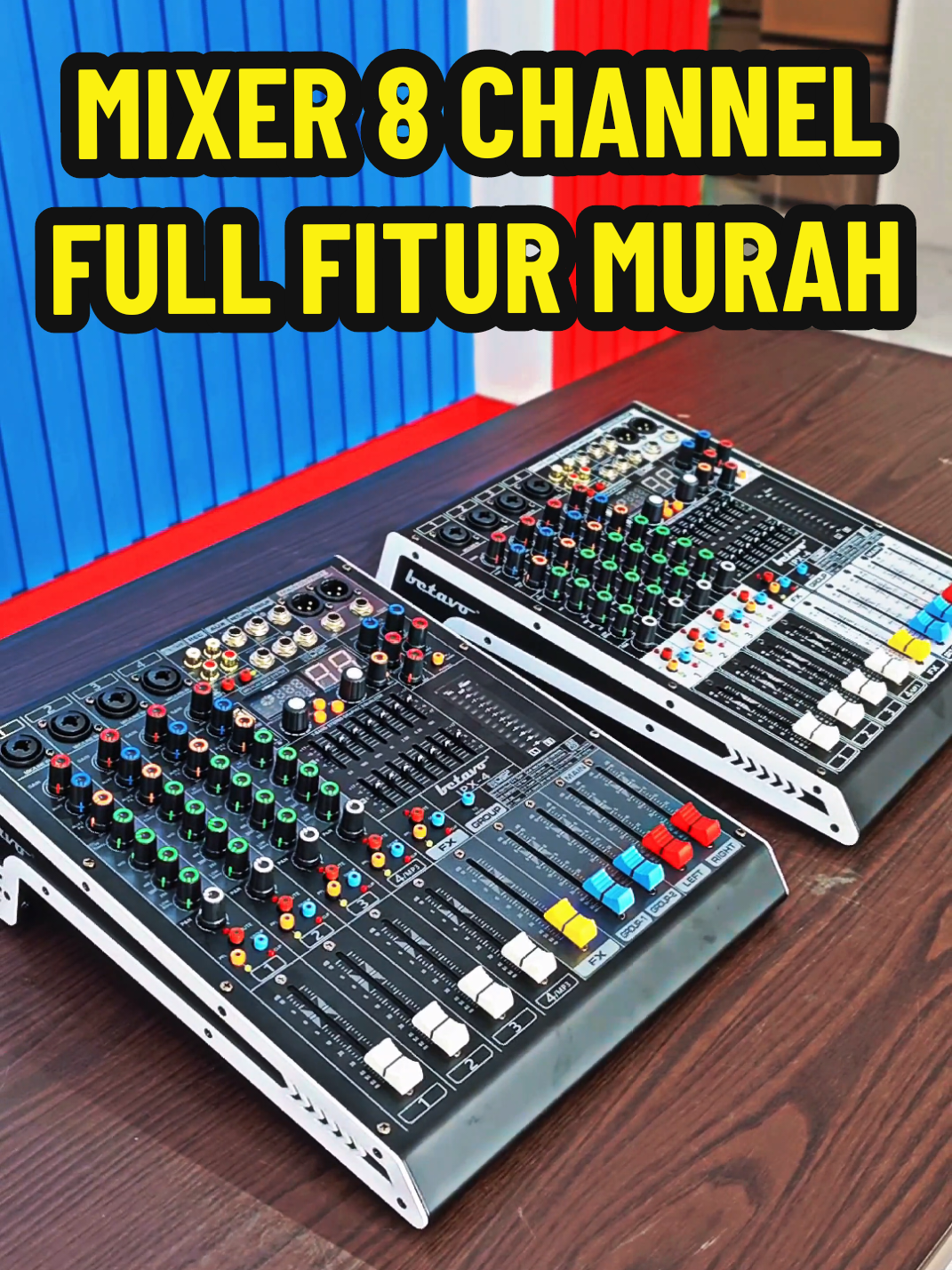 MIXER 8 CHANNEL FULL FITUR🔥 HARGA PALING BERSAHABAT‼️ADA PILIHAN WARNA🔥 BETAVO IPX-4 @BREWOG ELEKTRONIK  #brewog_audio #brewogbetavoindonesia #soundsystemjawatimur 