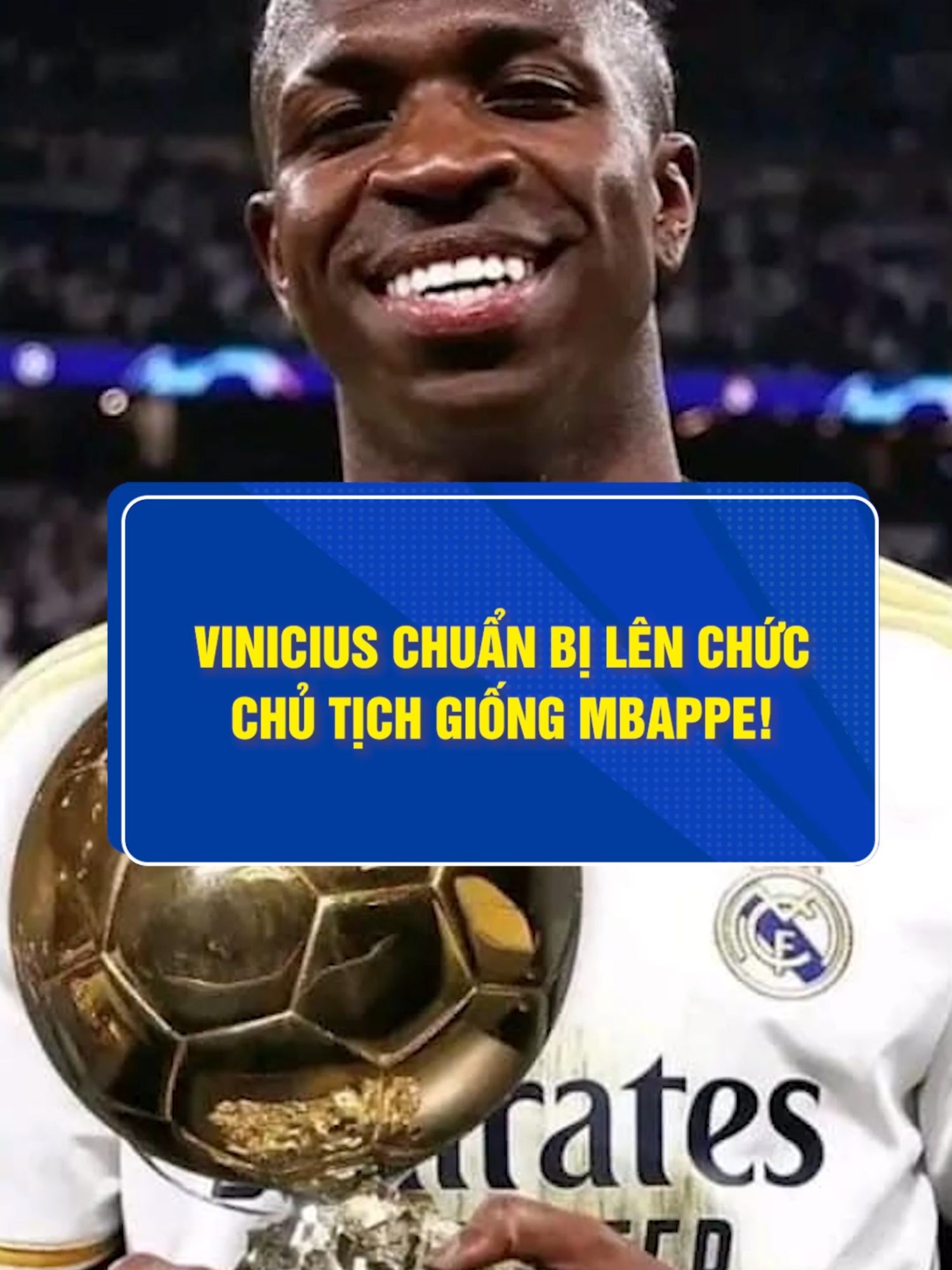 Vinicius chuẩn bị lên chức chủ tịch giống Mbappe! #boxstudio #sportsontiktok #football