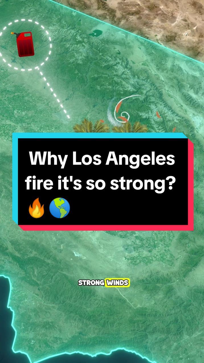 Los Angeles fire🔥The most important fire in hitting the US ❌ #maps #history #map #geography #northamerica            #losangeles    #usa_tiktok  #losangelesfire  #californiafire 