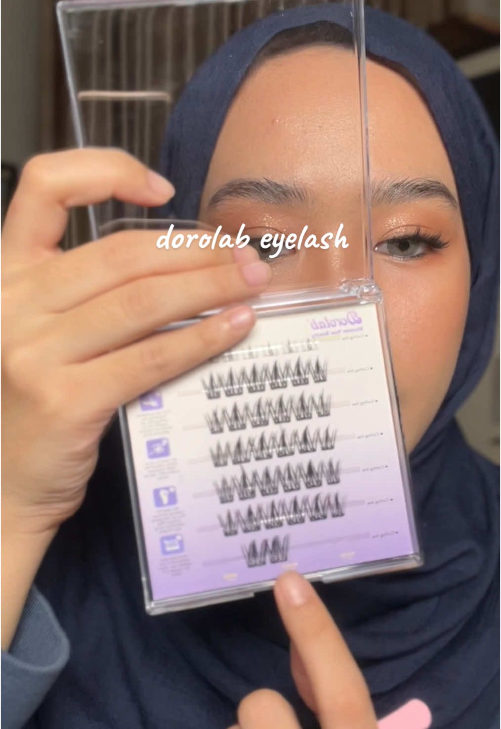 NO NEED GLUE EYELASHES!! jadi makin ga ribeet😭 #eyelashes #dorolab 