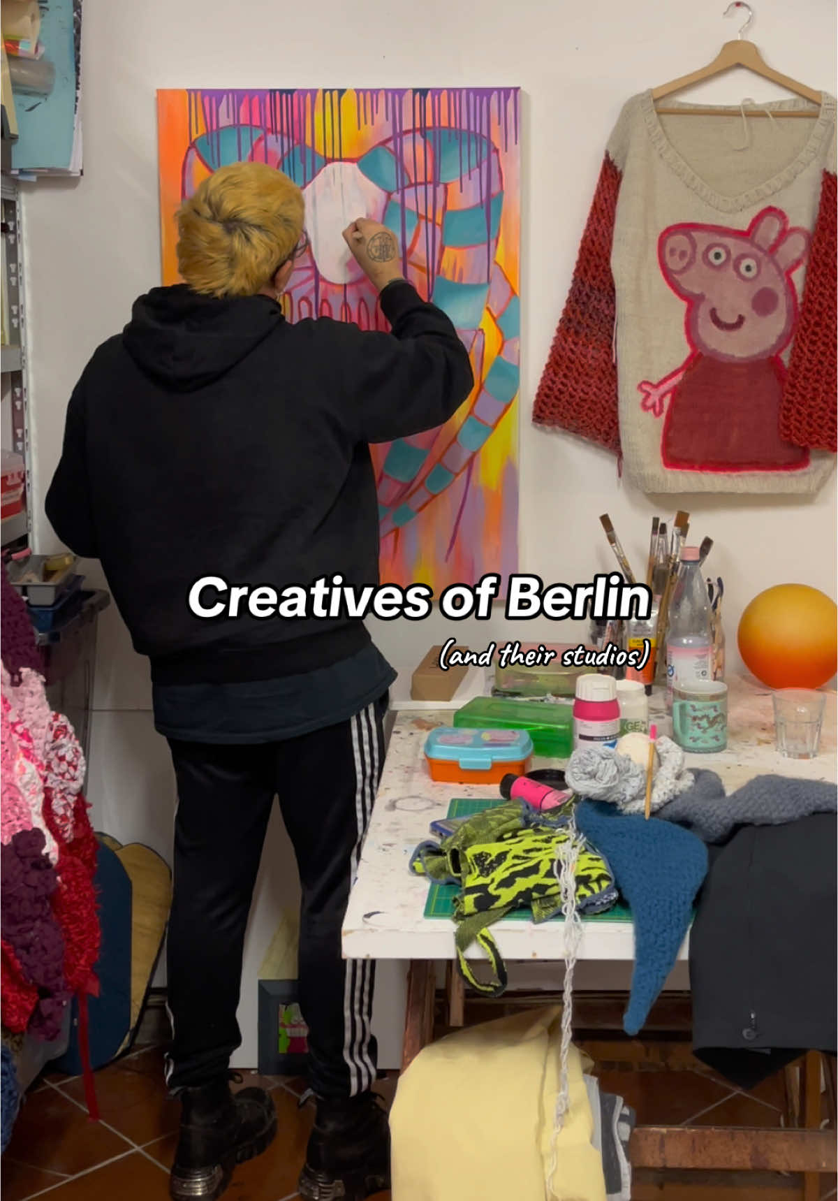 Creatives in Berlin, Episode 4: @INGRATX 🤡 Who do you want to see next? . #fyp #berlinart #berlinartist #textileartist #ingrato 