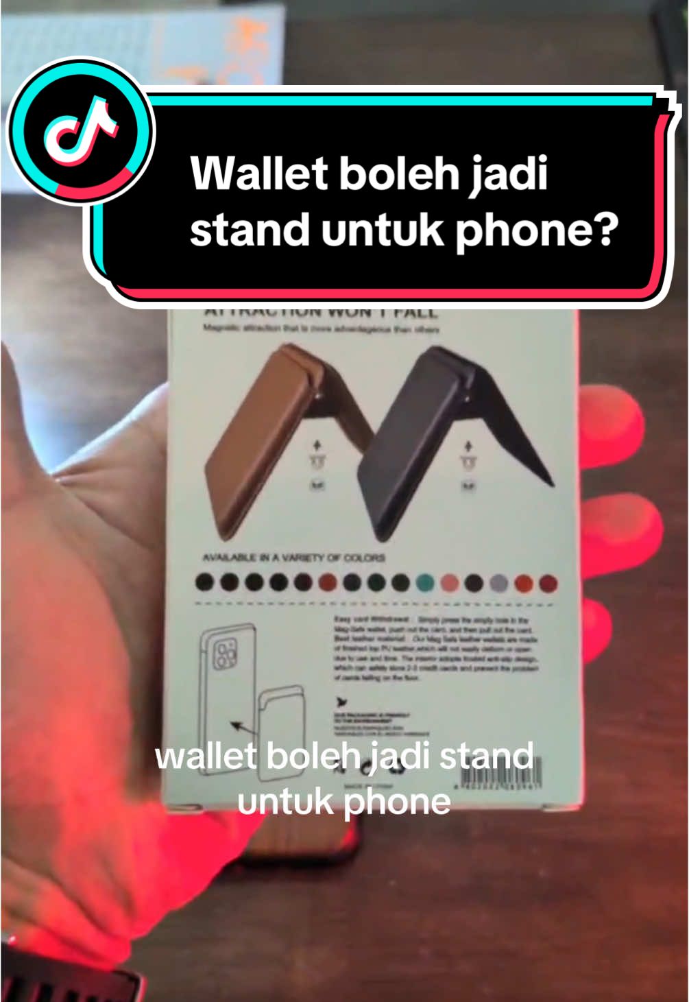 Wallet Leather unisex nindatang dengan feature magnetic untuk korang jadikan phone stand #wallet #cardholder #phonestand #antirfidwallet #reviewbag #djangoempire #bag2uipoh 