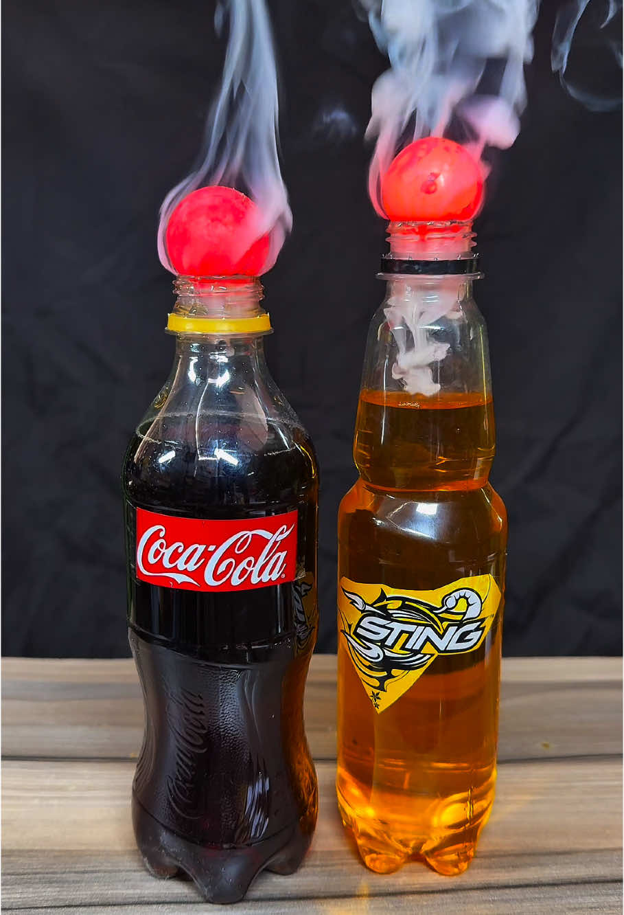 Red Hot Ball: RHCB vs Drinks (Coca Cola + Sting) #RHCB #asmrsounds #redhotball #experiment #satisfying #science #fypシ #drinks #sting #cocacola 