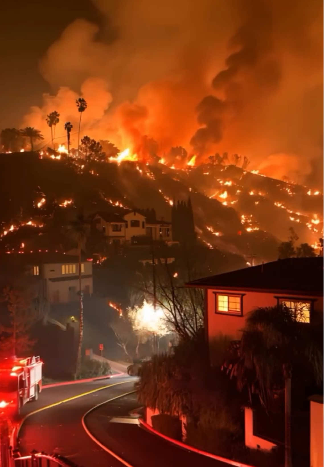 The fires in Los Angeles continue 🔥☄️🧯🐦‍🔥 #wildfire #lafire #losangeles #socal #news #LosAngeles 