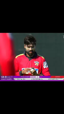 First Wicket 🏏❤️#ILT2025 #Amir05 #foryoupage 