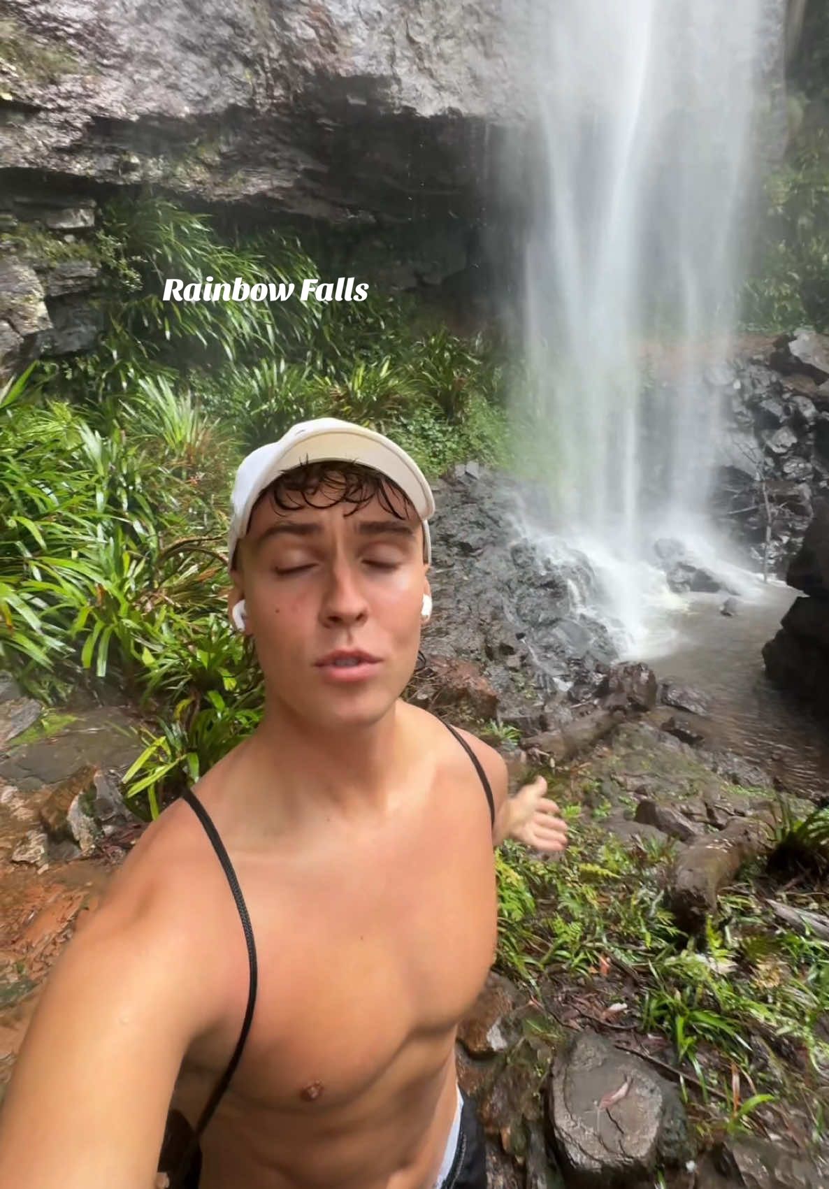 Yeah watch out for those leeches 😭😭 #goldcoast 📍Rainbow Falls, Springbrook