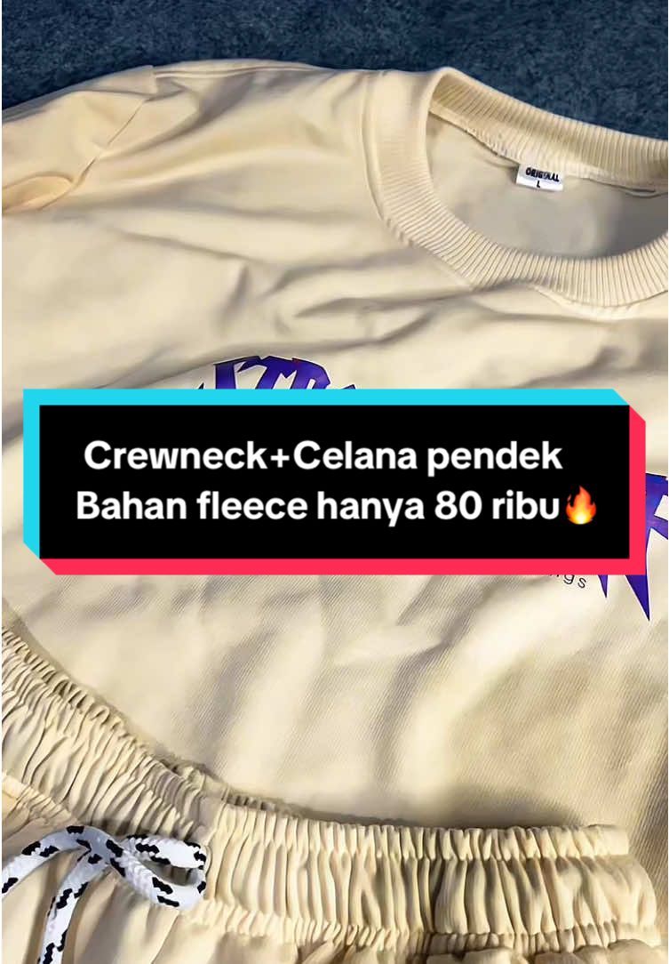 Satu stel loh hanya 80 ribu sudah dapat crewneck+celana pendek gais🤤🤩#crewneck #sweater #wibgajian #crewneckmurah #sweatermurah #promoguncang1212 