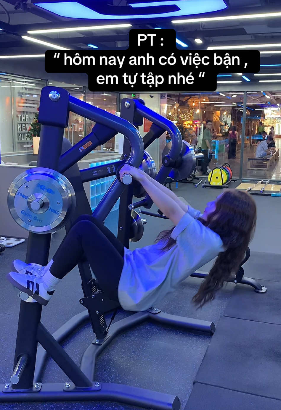 Em tự tập được , tin em #xuhuong #Gym #gymgirl #haihuoc 