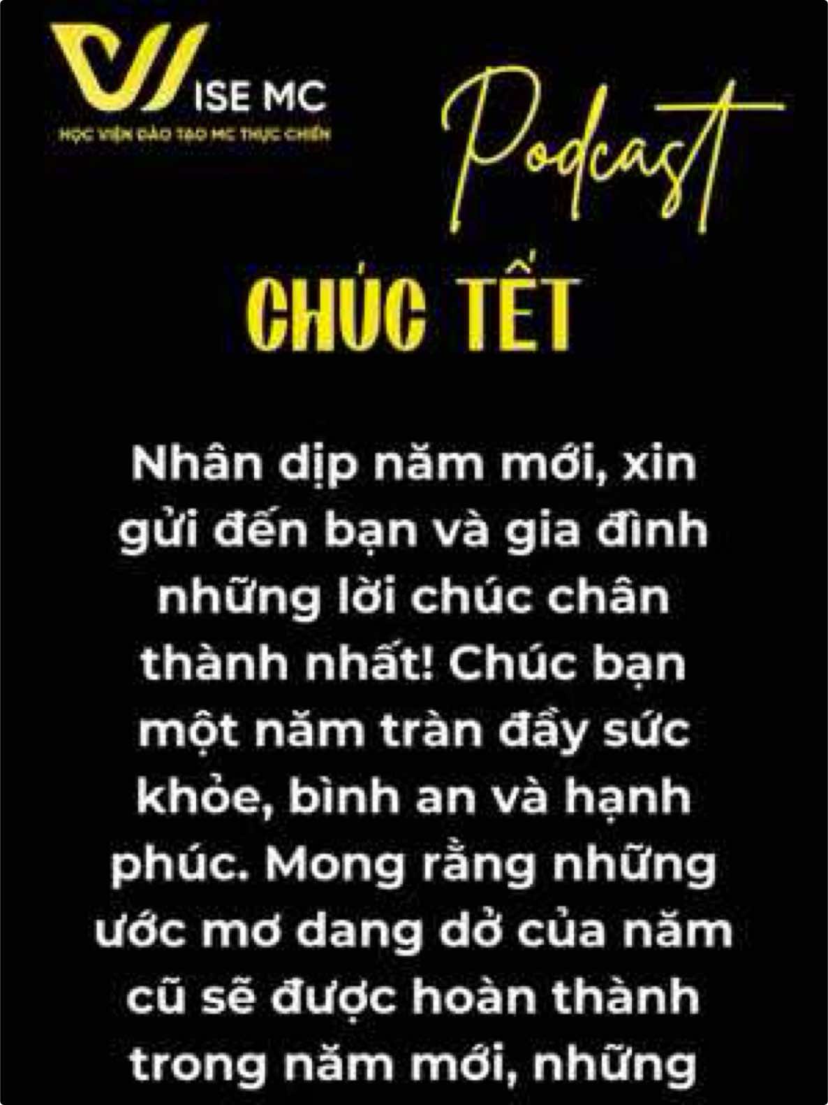 Duet this! Lời chúc tết 2025! Wise MC chúc bạn năm mới mạnh khoẻ, bình an! #wisemc #duet #vietnamesespeaking #voice #hocmc #englishspeaking #duetmc #lammc #yearendparty #tieccuoinam #tet2025