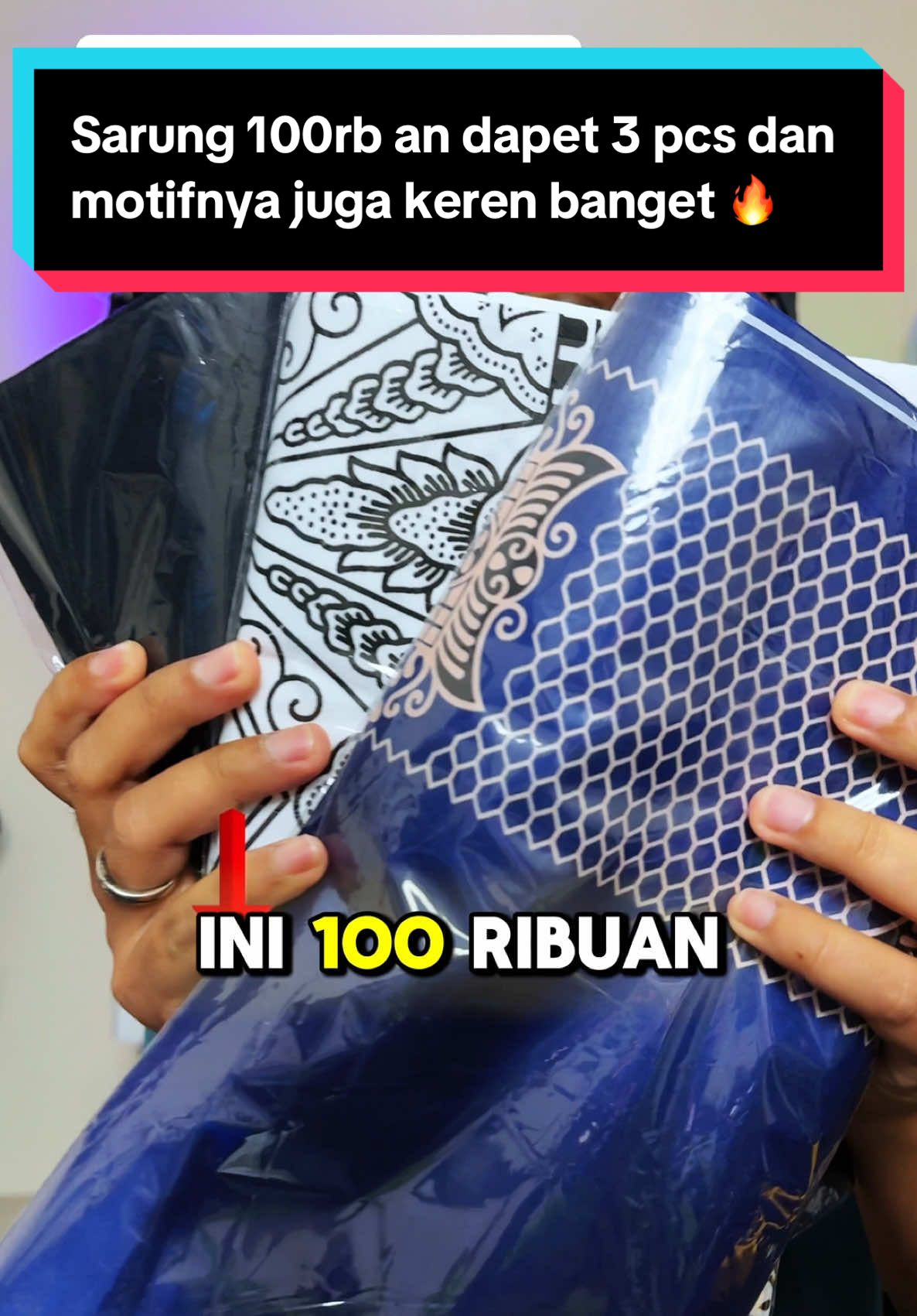 Membalas @hanafisiicapricornboy sarung ini murah ga masuk akal dan motifnya bagus dapet 3 pcs pula, buat ramadhan ini cocok banget 😆 #sarung #sarungpria #sarungmurah #sarungsholat #sarungbatik #sarung100dapet3 #sarungdewasa #adlihibatul 