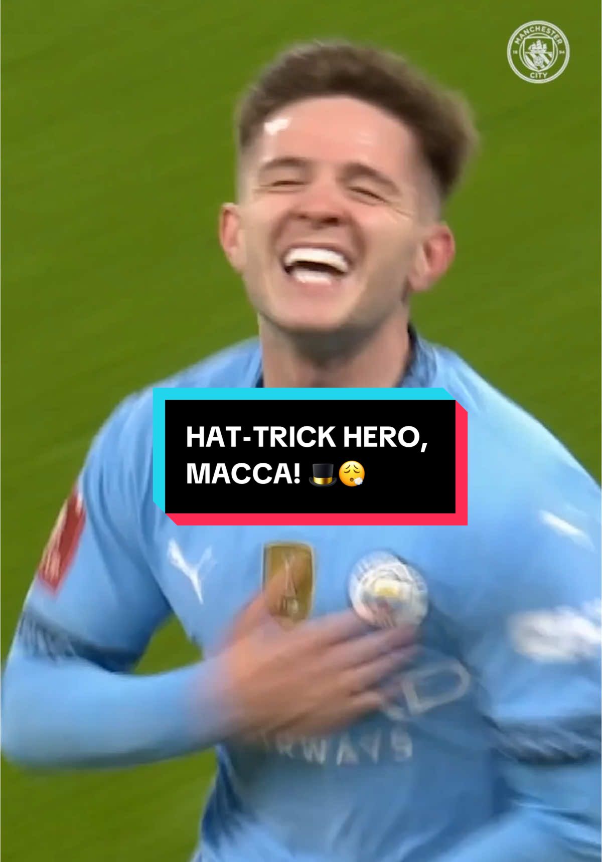 Hat-trick hero, Macca! 🎩😮‍💨  #ManCity #ManchesterCity #McAtee #JamesMcAtee #FACup 