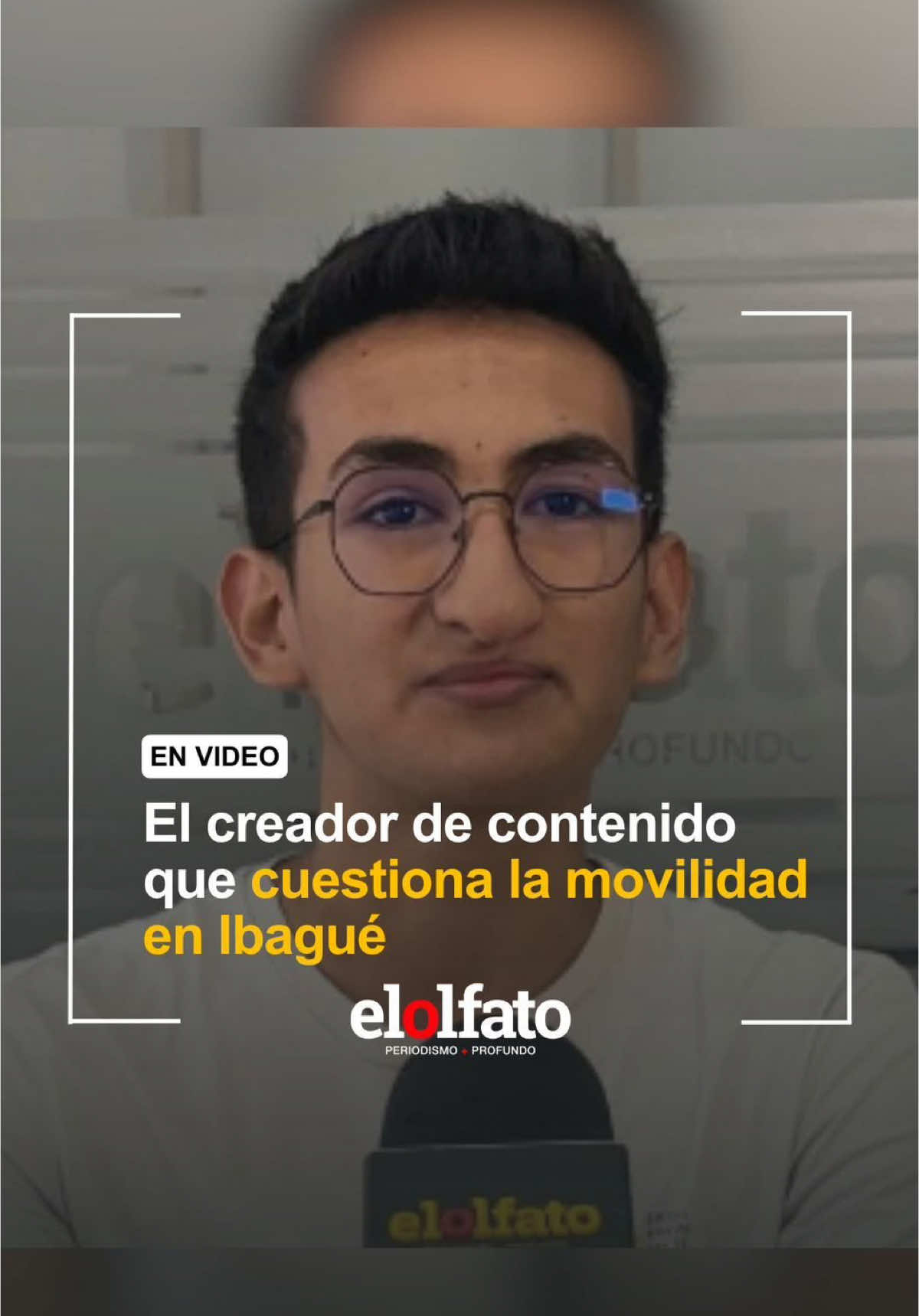 #Ibagué | 🤩En el mundo digital, donde el contenido de redes sociales resalta por ser meramente de entretenimiento, un estudiante ibaguereño de la Universidad Nacional empezó a hacer vídeos para visibilizar las problemáticas viales de la ciudad. #RedesSociales #ElOlfato #Ibagué