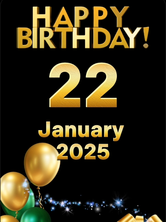 #CapCut birthday 22 January 2025 #birthday #happybirthday #happybirthdaytoyou #birthdaytemplate #january #viral #trend #fypシ゚ #2025 #hbd #special #hbdtoyou🎂 