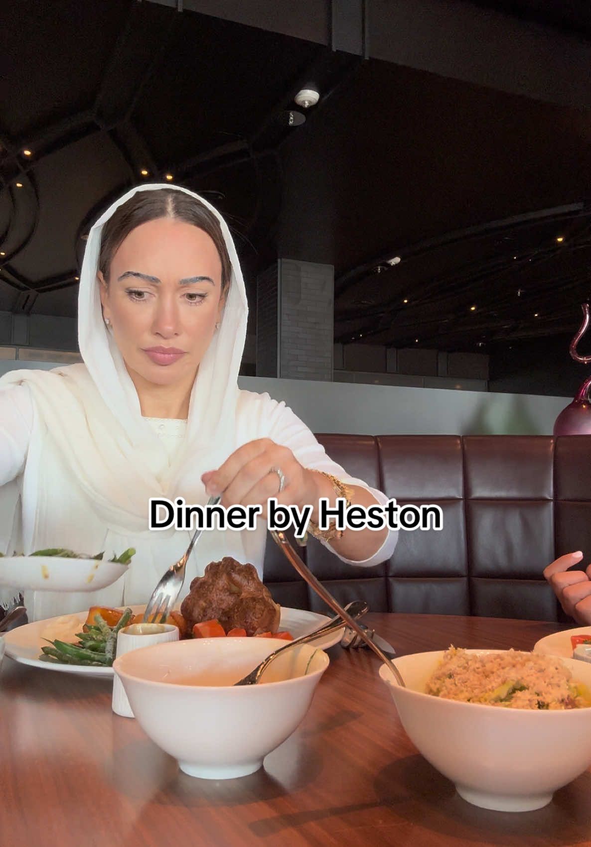 Dinner by Heston at The Royal Atlantis Dubai @Heston Official hands down the best roast in Dubai. Would you pay that for roast dinner? #roastdinner #sundayroast #theroyalatlantis 