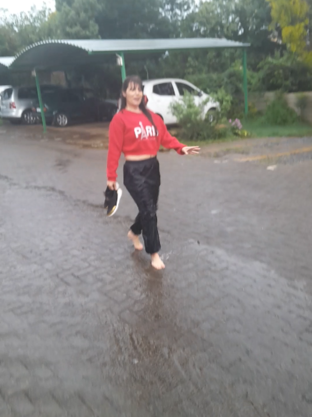 Sometimes you have to just take your shoes of and dance in the rain #singingintherain #livealittle #southafricatiktok🇿🇦🇿🇦 #tiktoksouthafrica🇿🇦🇿🇦 #fypppppppppppppp 