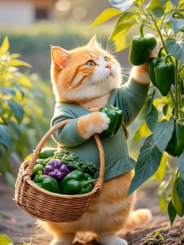 Cute cat is making Vegetables #Dasimonda #viral #tiktokforyou #lovelycats😻 #viralvedio #tik_tok #viraltiktok #foryou #cutecat #beautifulcute 