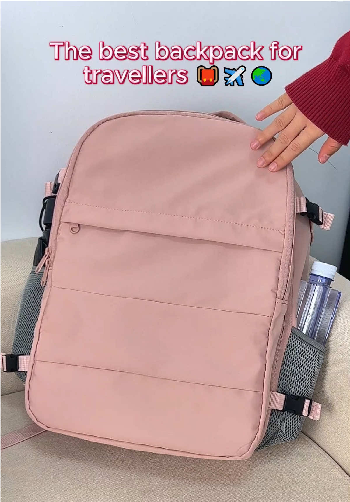 No suitcase? No problem! This bag does it all 👏 #travelbackpack#carryonbag  #travelessentials#packwithme#travelmusthaves#tiktokshopfinds #fyp 