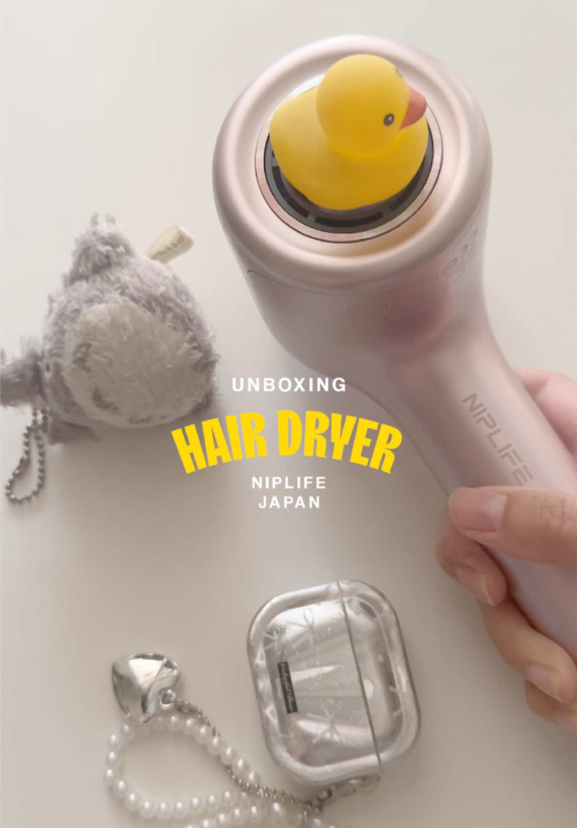 unboxing asmr and review hair dryer niplife #unboxing #asmr #maysay #hairdryer #maysaytoc #japan #review 