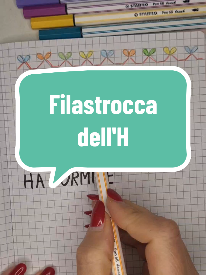 Filastrocca per imparare l'uso della lettera H #bambini #ortografia #filastrocca #impariamocontiktok 