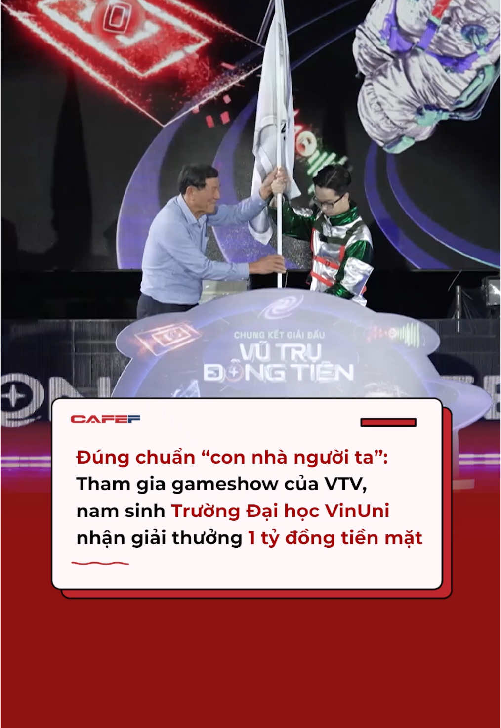 Đúng chuẩn “con nhà người ta”: Tham gia gameshow của VTV, nam sinh Trường Đại học VinUni nhận giải thưởng 1 tỷ đồng tiền mặt.  #TheMoneyverse #BIDV #SSI 