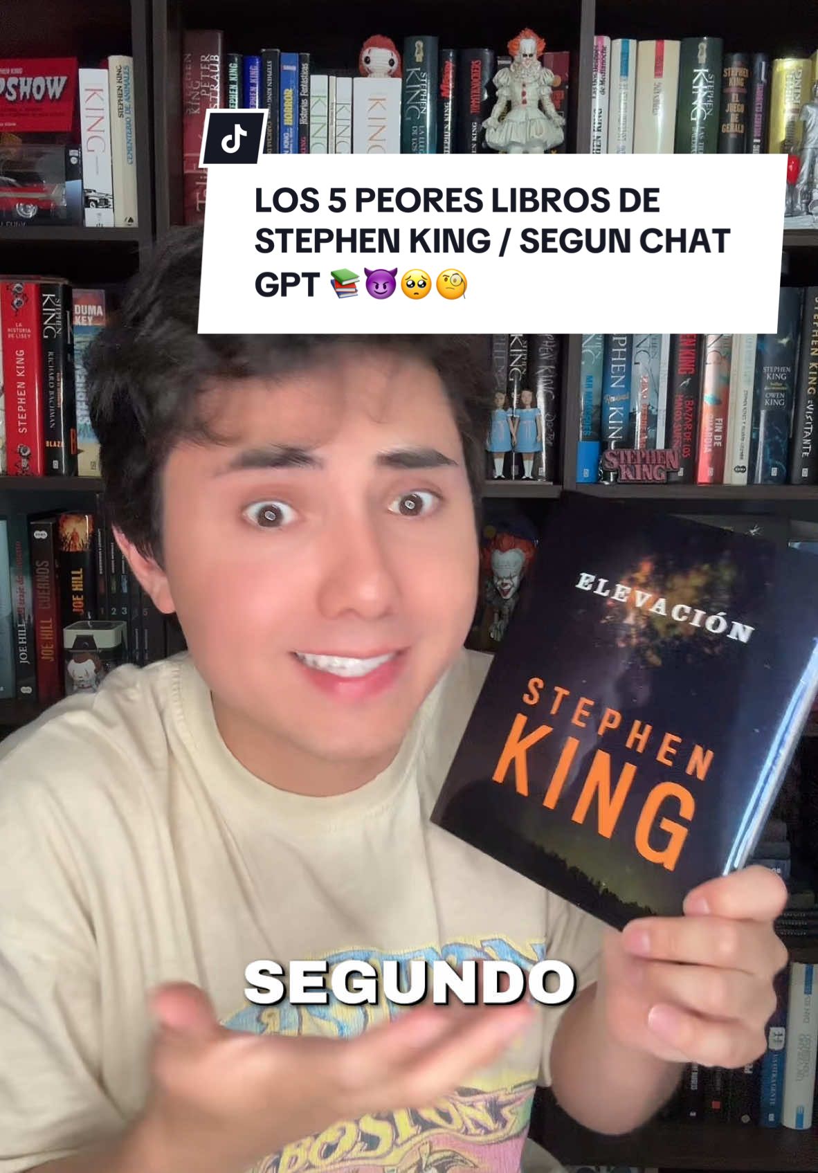 ¿Cuales son los 5 peores libros de Stephen King según Chat GPT? 😈📚🥺🧐 #stephenking #chatgpt #booktoker #books #libros #bookfluencer #BookTok #librostok #librosdeterror #horrorbooks #Inverted 