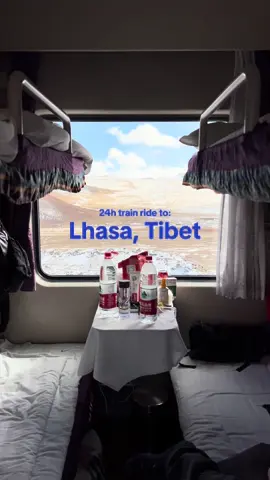 Taking the train to Lhasa to ease into the altitude 🚞🏔️ Highest point was Tanggula, situated over 5,000 meters above sea level.  #lhasa #tibet #travelchina #altitude #mountaineering #traveltok 