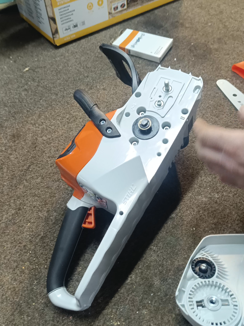 STIHL MSA120 unboxing!!! #stihlchainsaw #chainsaw #stihlpower #stihl #αλυσοπριονο #battery #chainsawman #unboxingvideo #unboxing