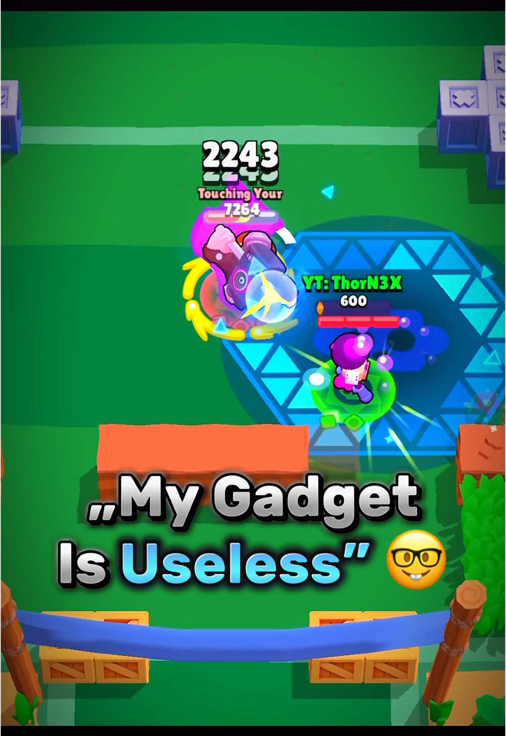 Is Meeple’s Gadget Broken? #brawlstars 