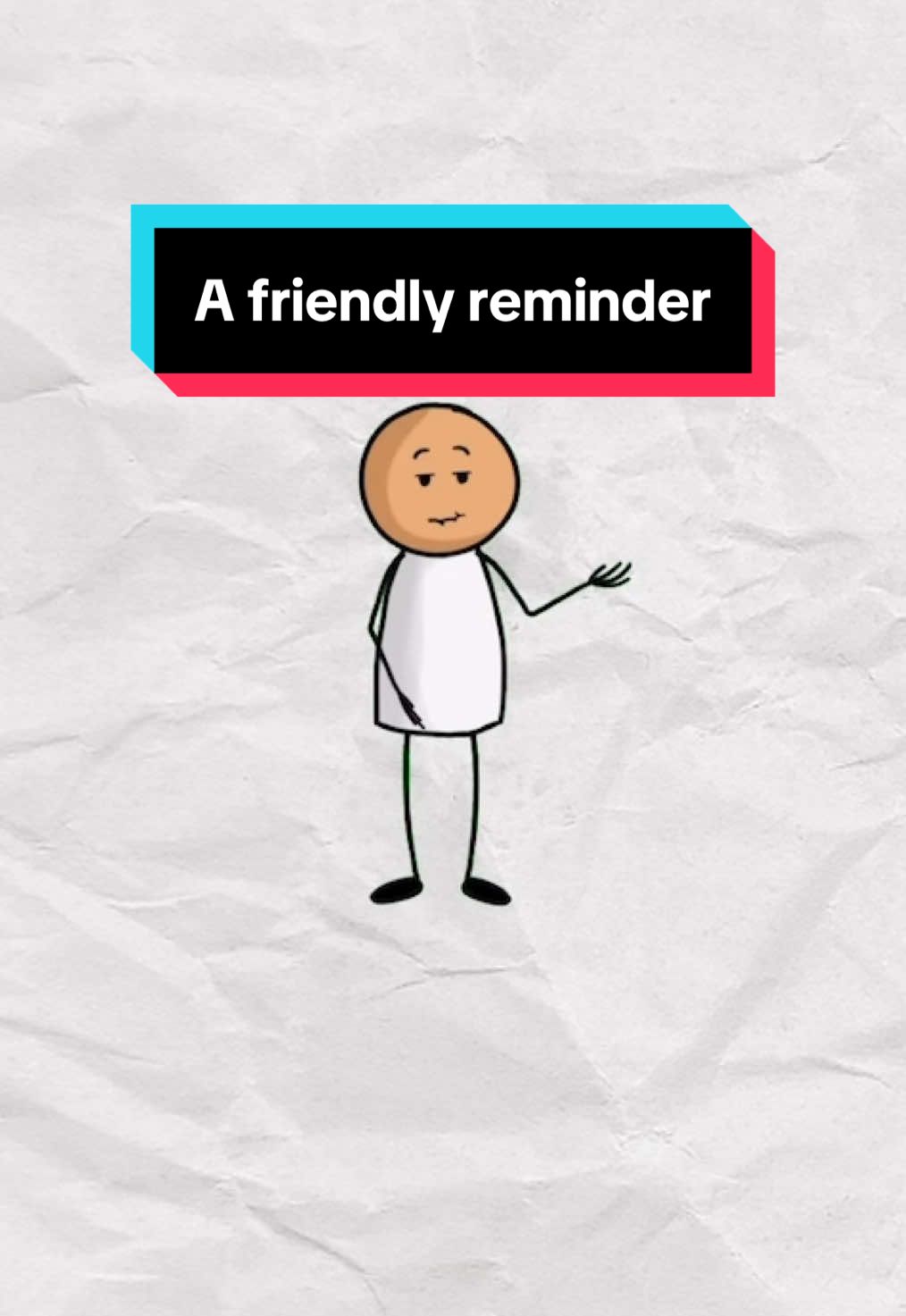 A friendly reminder, #sacarsm #forlaugh #stickmananimations #didyouknowthis 