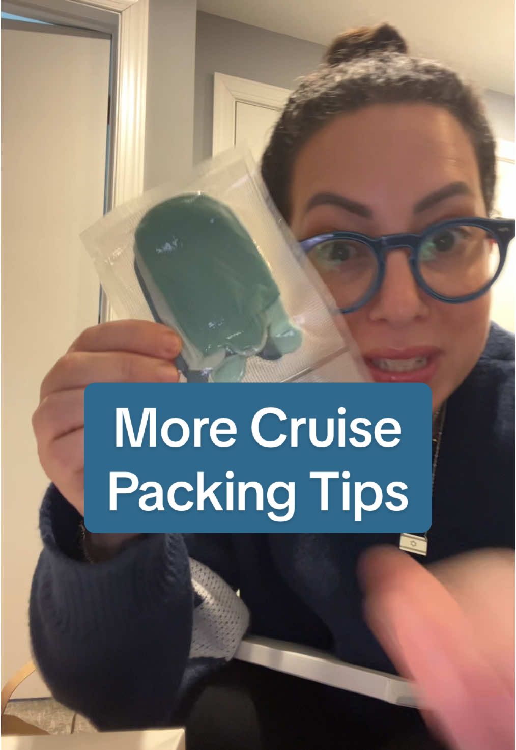 Some of these are great packing tips for any vacation but they are especially great when you’re in a cruise cabin that’s small! Another thing we don’t bring BUT people love it is a plastic shoe rack for the back of the door, which is a great way to organize all these little items. I’ll show you how we stay organized when we’re on the ship #cruisetok #packingtips #jewishtiktok #cruisetips 