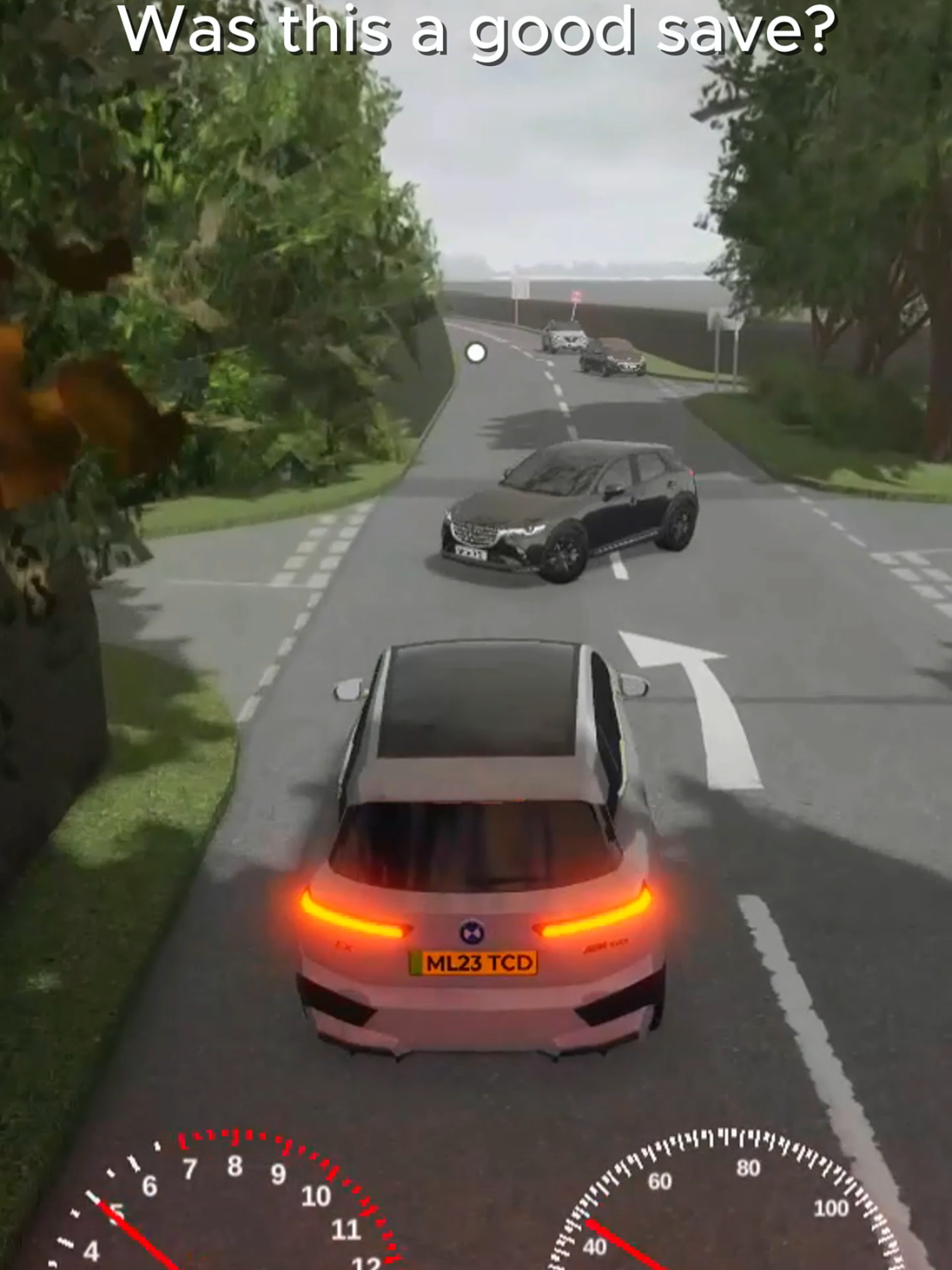 Just to clarify, I accelerated during the overtake because I was unsure if the mazda was going straight or not. #fyp #robloxtiktok #game #uk #crash