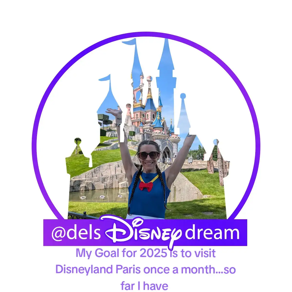 My goal for 2025 is to visit Disneyland Paris each month!  So far I have booked January, February, March and April...follow along for vlogs, stories and more!!  #disney #disneylandparis #disneymagic #disneymemories #dlp #disneytiktok #disneytok 