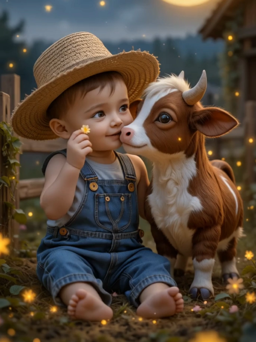 Babies and animals love #babytiktok #kidsoftiktok #AI #viral #cute #forkids #foryou #fyp #cutebaby #babylove #usa #kids #cat #animal 