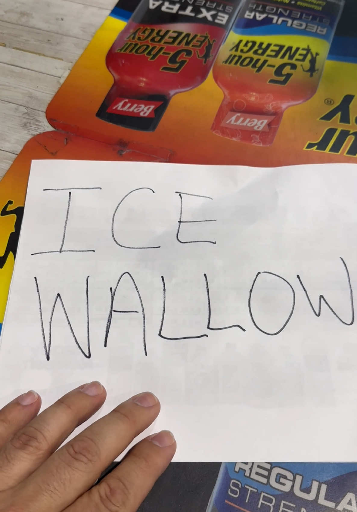 Ice swallow prank! 😂