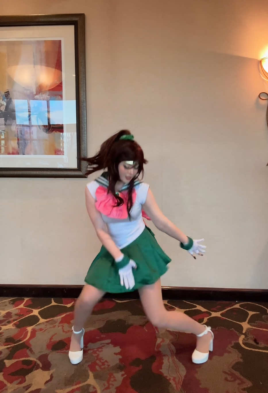 this was hard in heels💀 #sailorjupiter #sailormoon #dance #anime #cosplaydance #fyp 