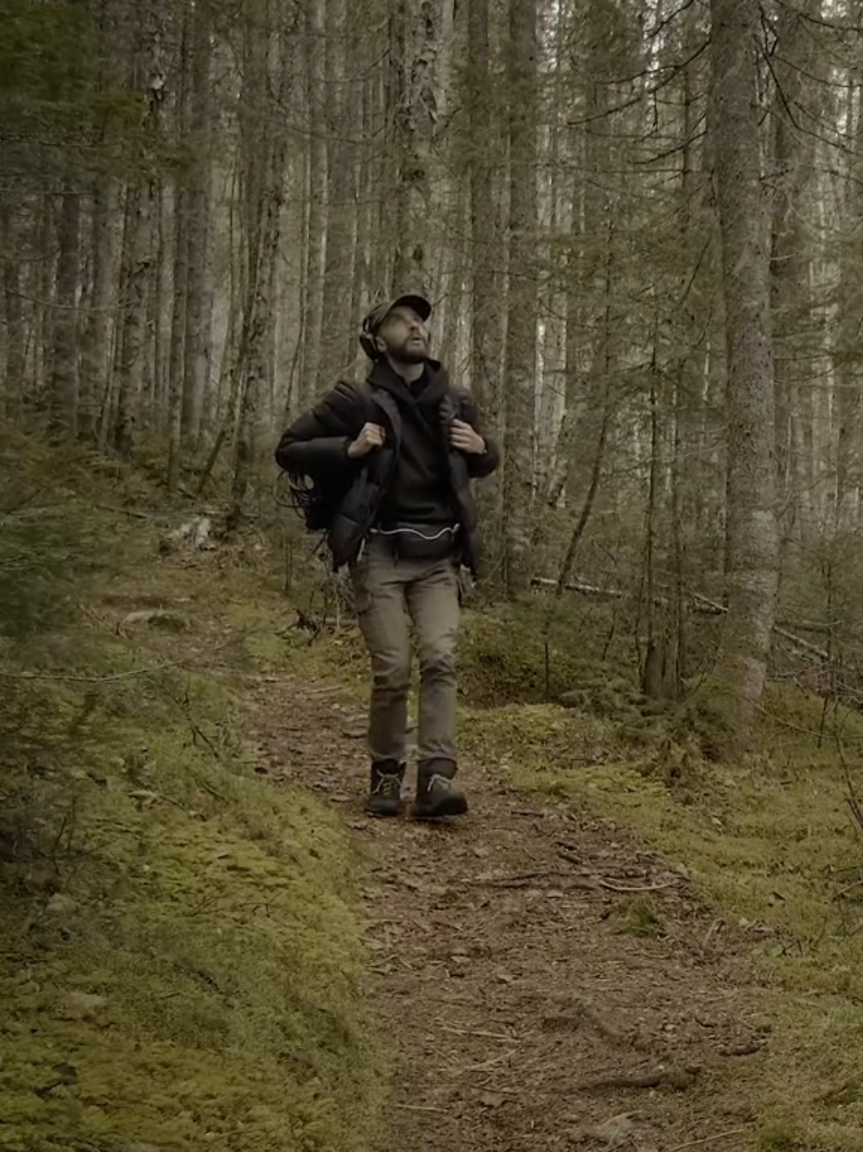 4 nature sounds, 1 song 🌲 I spent a day and a night in a Canadian forest recording nature sounds. After this field recording session, I returned to my cabin to process the sounds and compose music. In this video, you can listen to the sounds of moving water, crackling wood fire, animals, and even music created using plants. #nature #cosyvibes #Outdoors #pourtoi #fyp 
