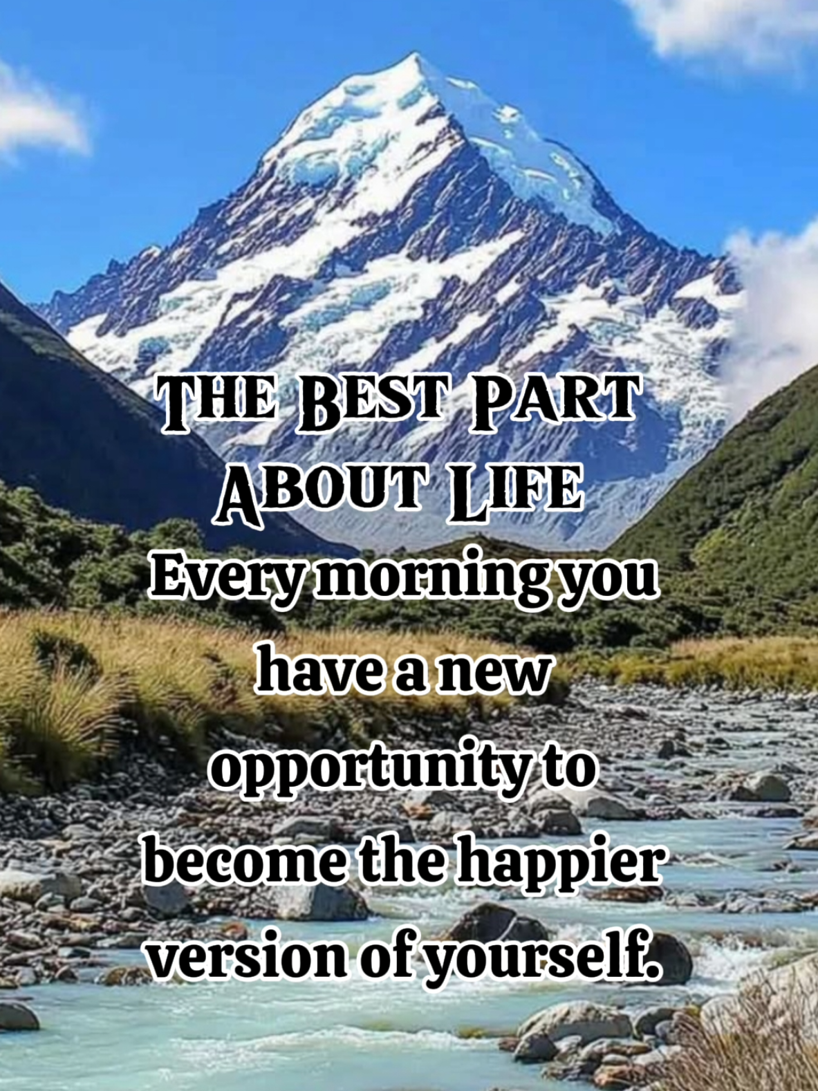 #CapCut QUote : Every morning, you have the opportunity to become the happier version of youself. #mrongmathslessons #morningquote