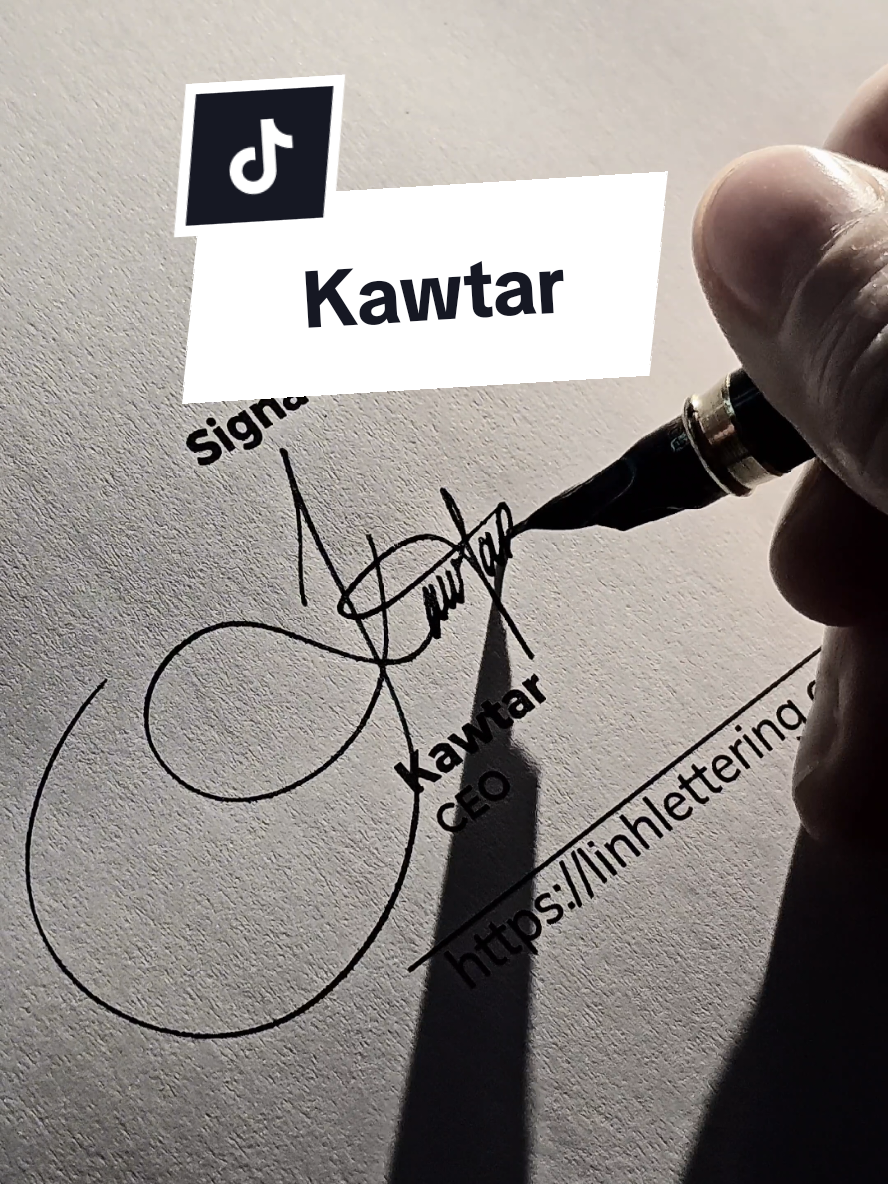 #signatureideas #design #fypシ #letras #firma #name #kawtar 