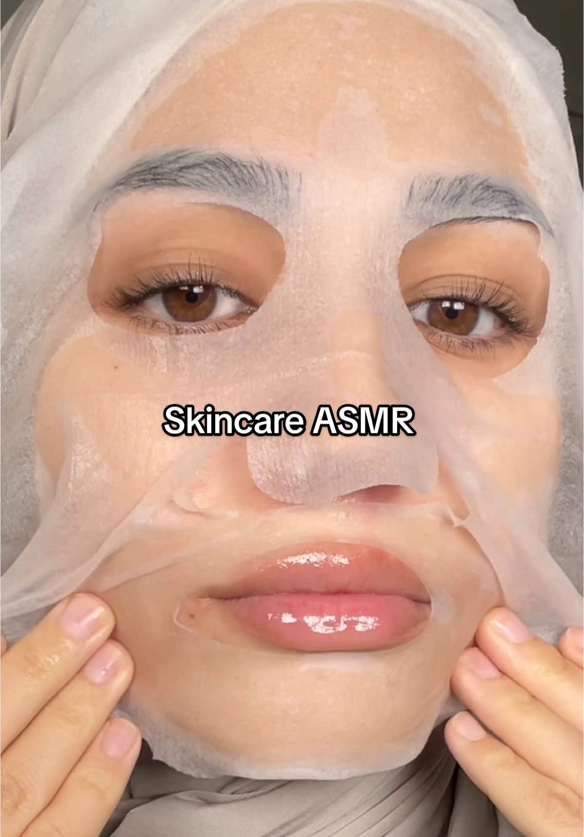 Evening sheet mask ASMR ✨ #skincare #eveningroutine #asmr