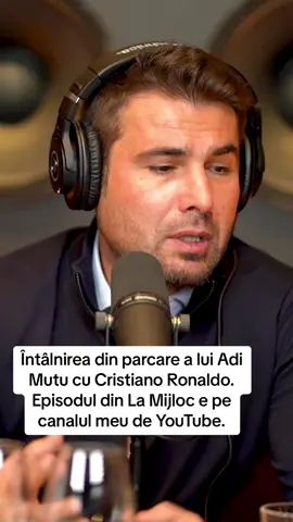 Întâlnirea din parcare a lui Adi Mutu cu Cristiano Ronaldo. Episodul din La Mijloc e pe canalul meu de YouTube.