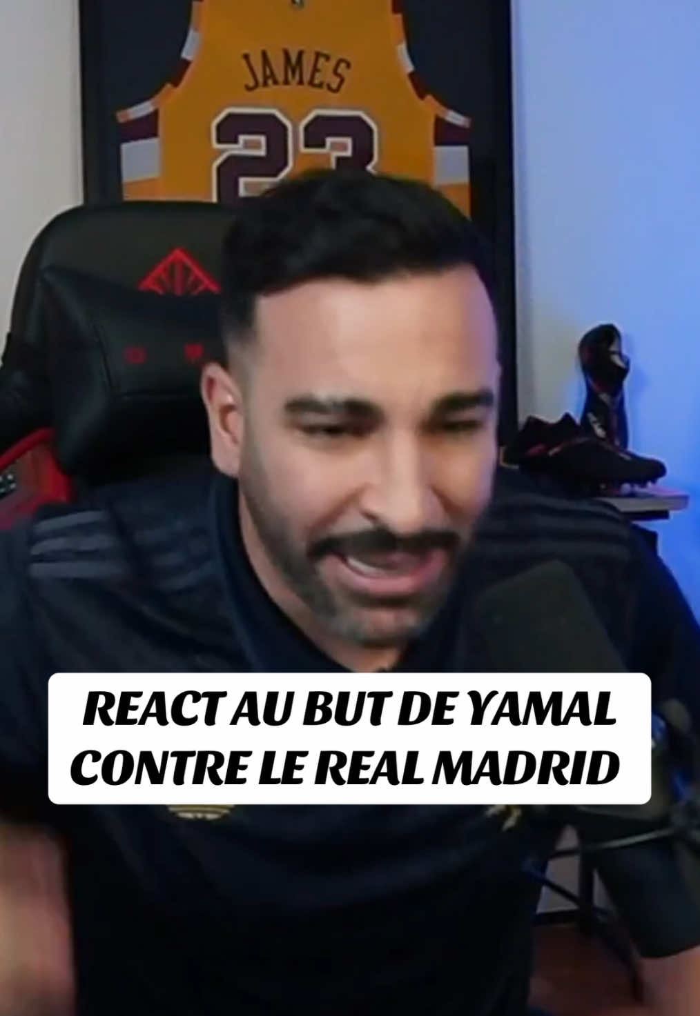 ADIL RAMI REACT AU BUT DE LAMINE YAMAL CONTRE LE REAL MADRID 💎 #realmadrid #barca #halamadrid #classico #realbarca #realmadridbarca #barcelona #lamineyamal #yamal 