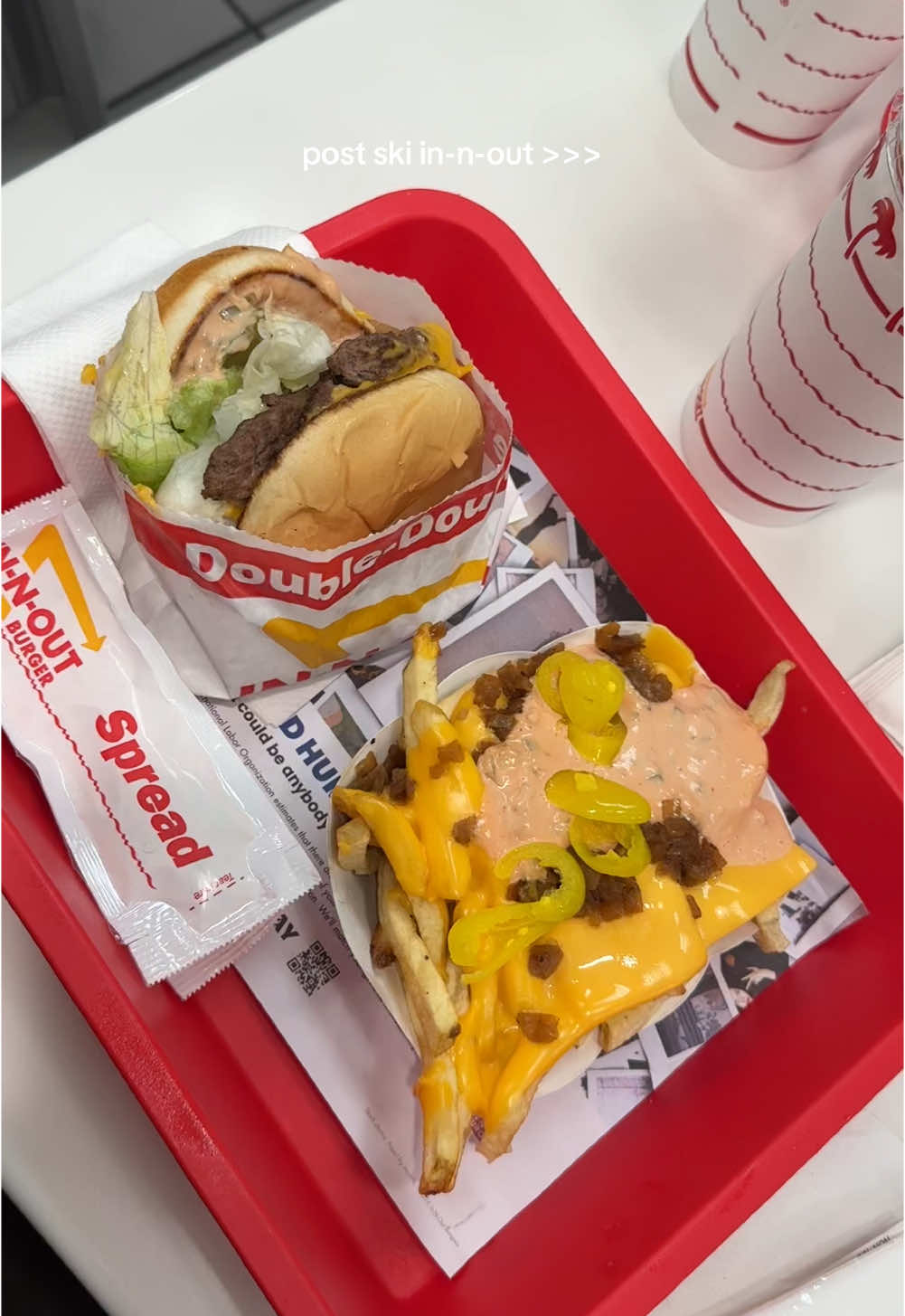 slapped even harder than normal #innout #innoutburger #innoutmukbang #innoutfries #innoutanimalstylefries 