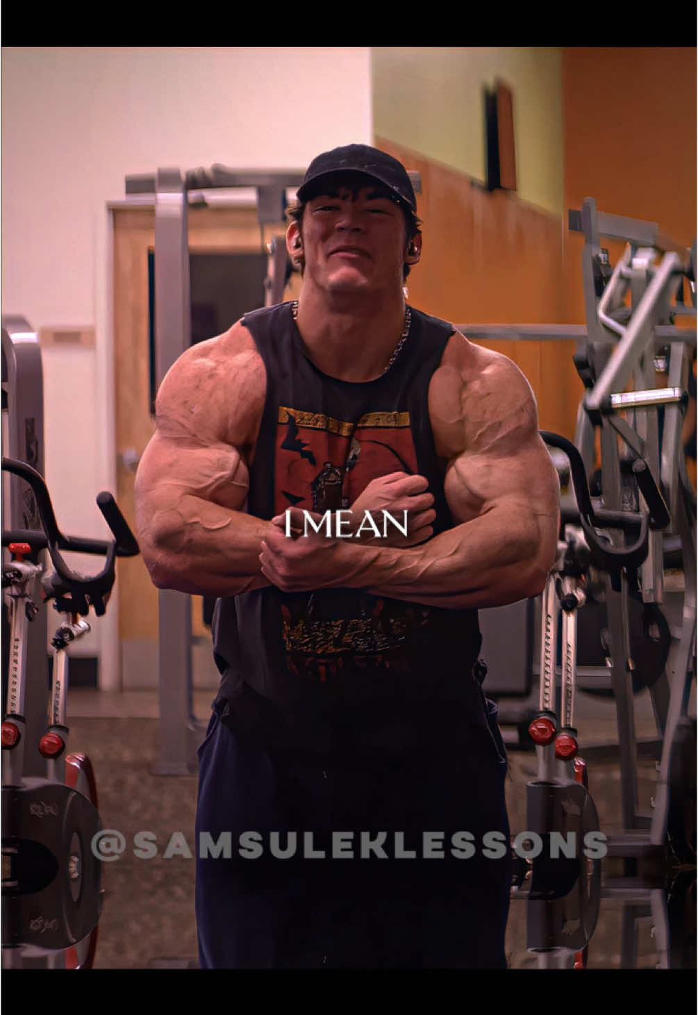 Sam’s crazy arm pump.