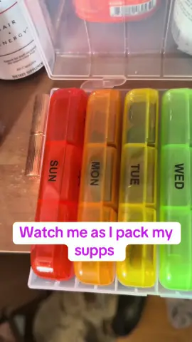 I love my organizer! It helps so much! #organizerideas #pillorganization #supplementsforwomen #supplementorganization 