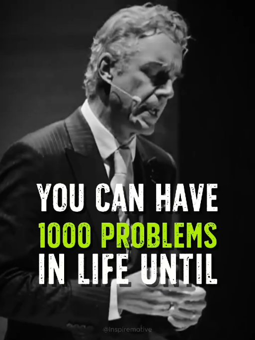 You can have thousand problems Until !!! #lifequotes #health #inspiration #motivation #inspiremotive #Jordanpeterson #motivationalvideo #viralvideo 