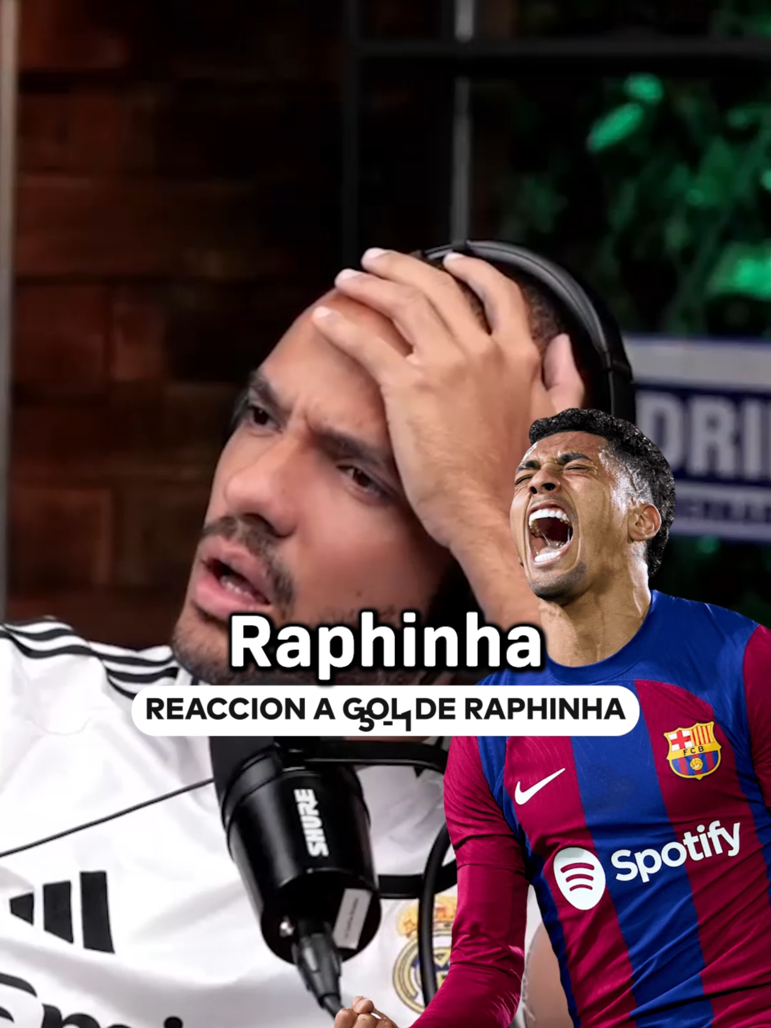 REACCION AL 5 A 1 DE RAPHINHA ANTE REAL MADRID 🏆 #parati #losfutbolitos #losfutbolitostv #realmadrid #barcelona #raphinha