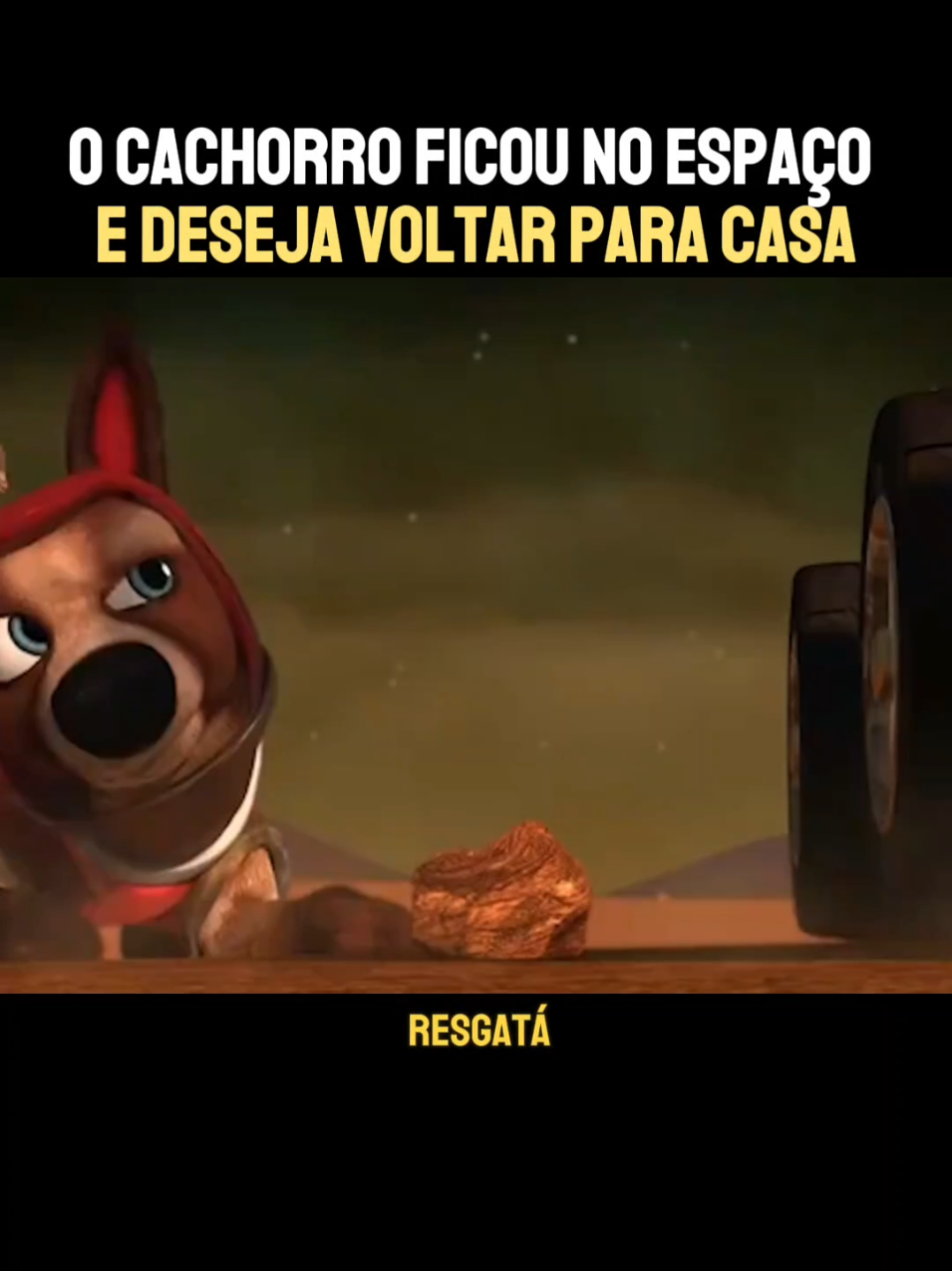 O cachorro ficou no espaço e deseja voltar para casa #movie #filmes #filme #recap #Cartoon 