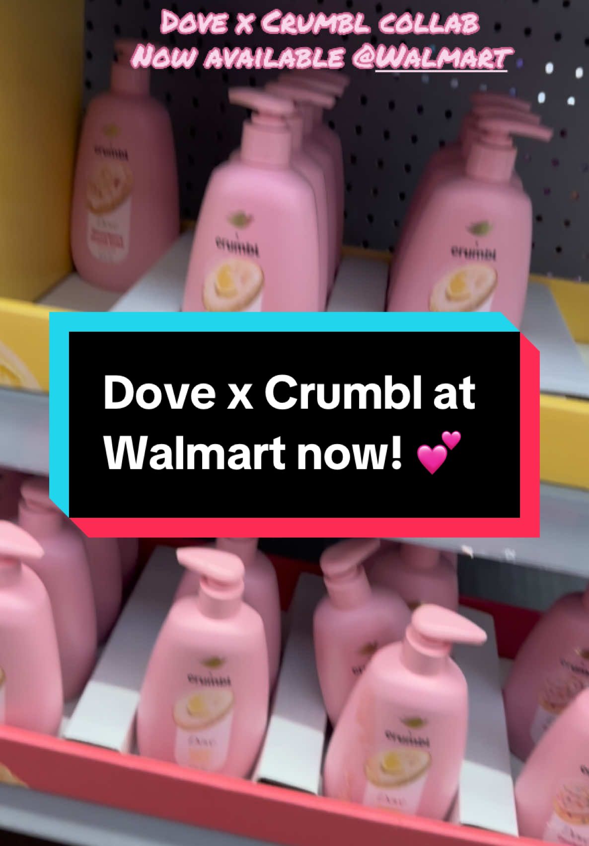 Dove x Crumbl collab is at @Walmart! These smell so good 🤤 @Dove Beauty & Personal Care @Crumbl #skincare #dove #crumbl #bodywash #deodorantviral #handsoap #bodyscrub