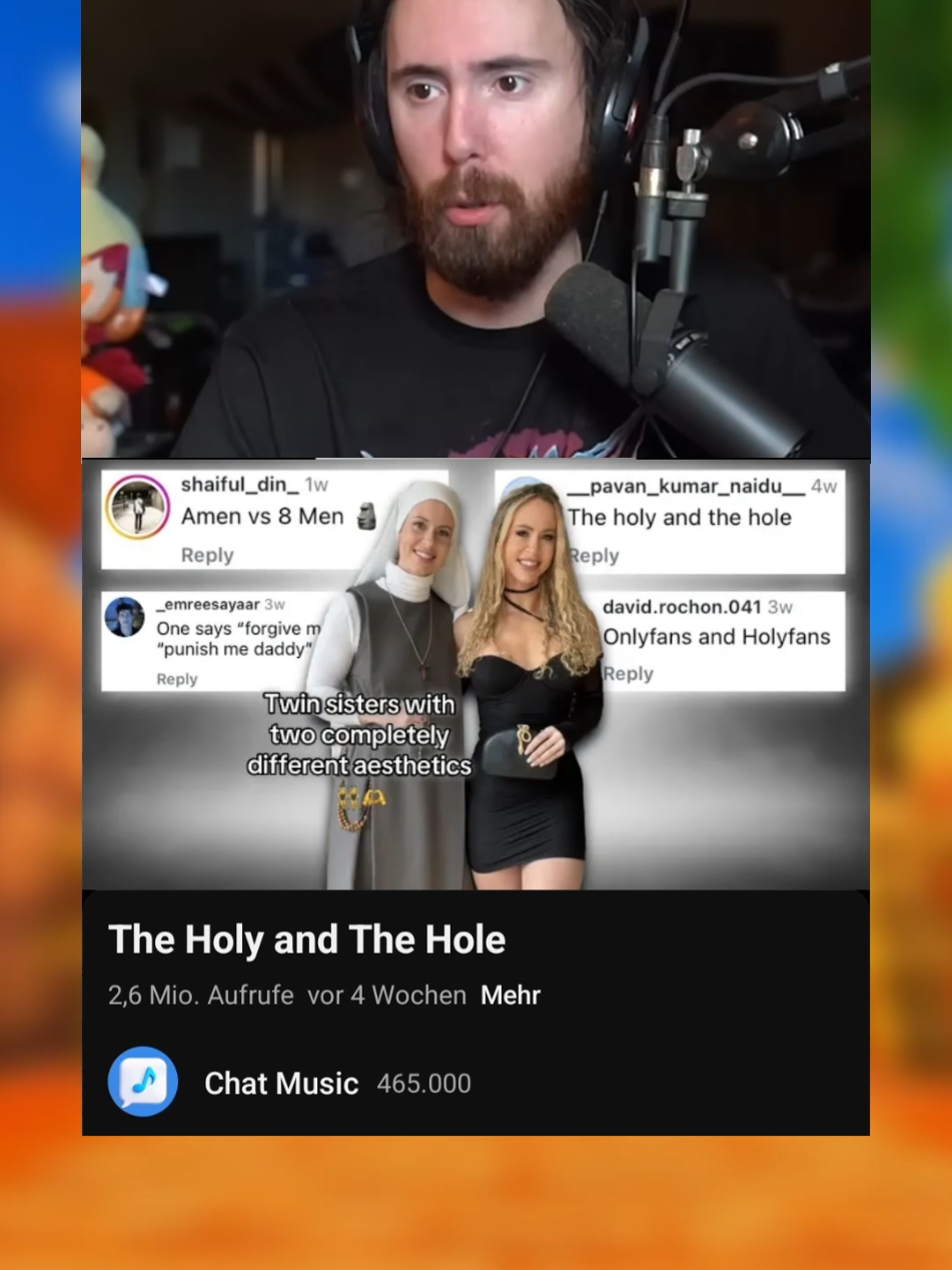 Antwort auf @chat.musiccccAsmongold reacts to The Holy and The Hole #chatmusic #commentsection 