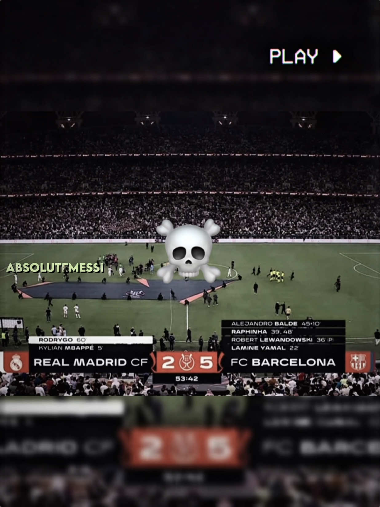 Barcelona humiliating Real Madrid💀🖐️ | #absolutemessi #barcelona #realmadrid #ElClasico #yamal #lewandowski #raphinha #balde #barcelonarealmadrid #52 #football #edit #footballedit #viral #viralvideo #fyp #foryou